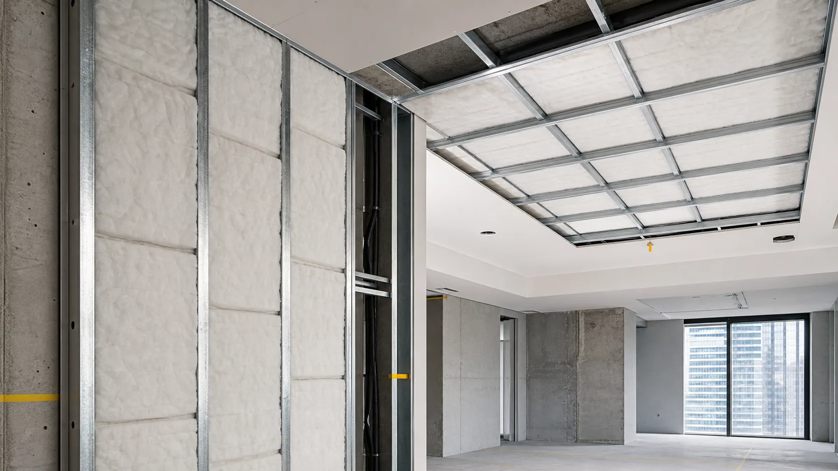 Mechanical rooms acoustic application direction