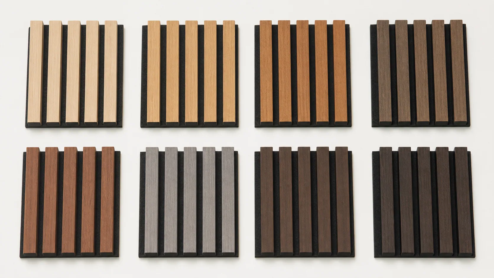 King Teak sound absorbing grille plate finish sample