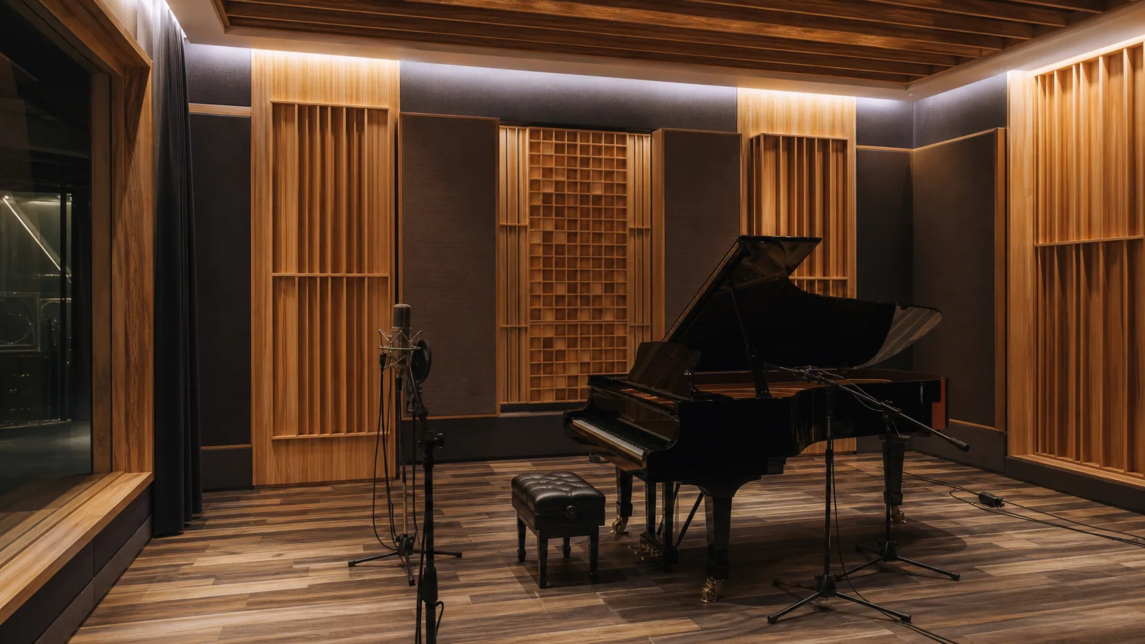 Solid wood QRD acoustic diffuser for studio, theatre and listening room sound diffusion