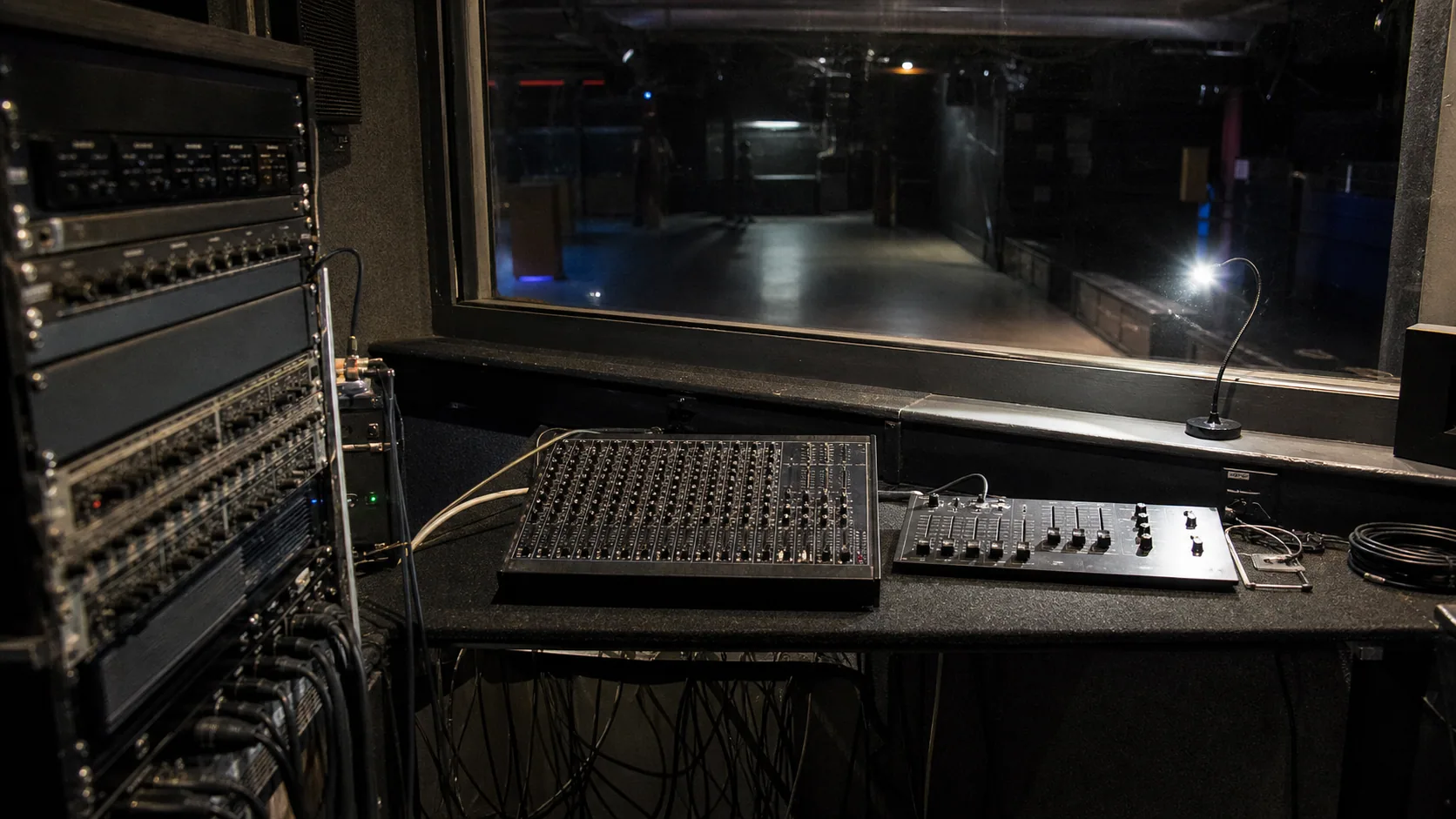 Entertainment Club sound control booth