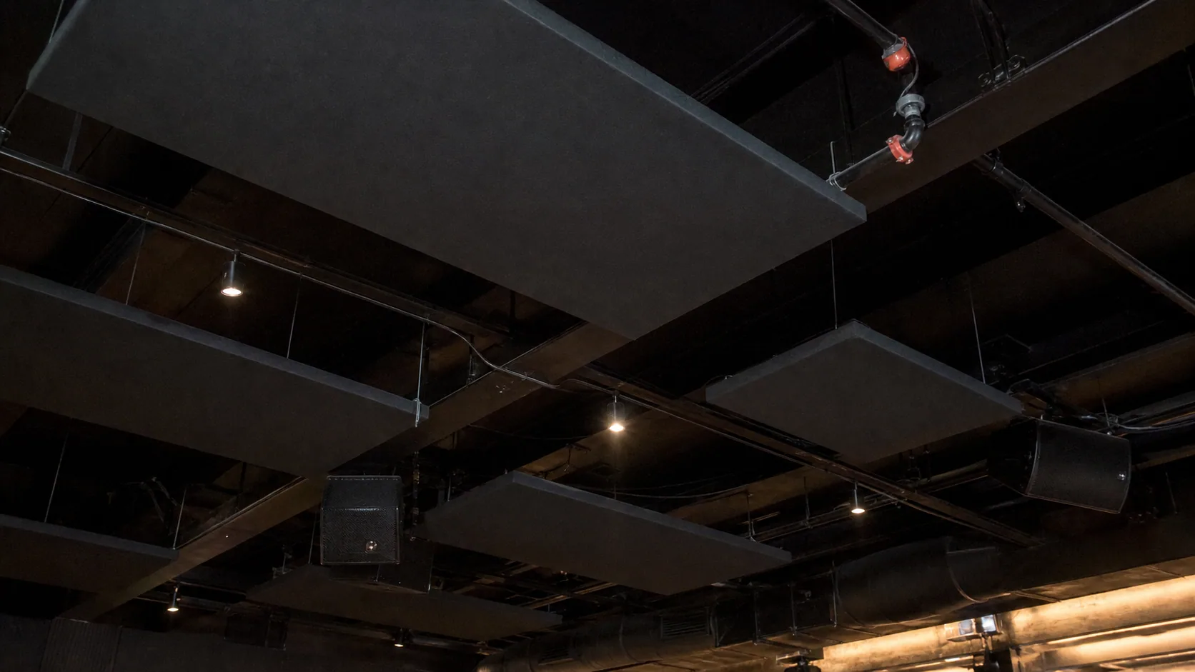 Entertainment Club ceiling acoustic treatment