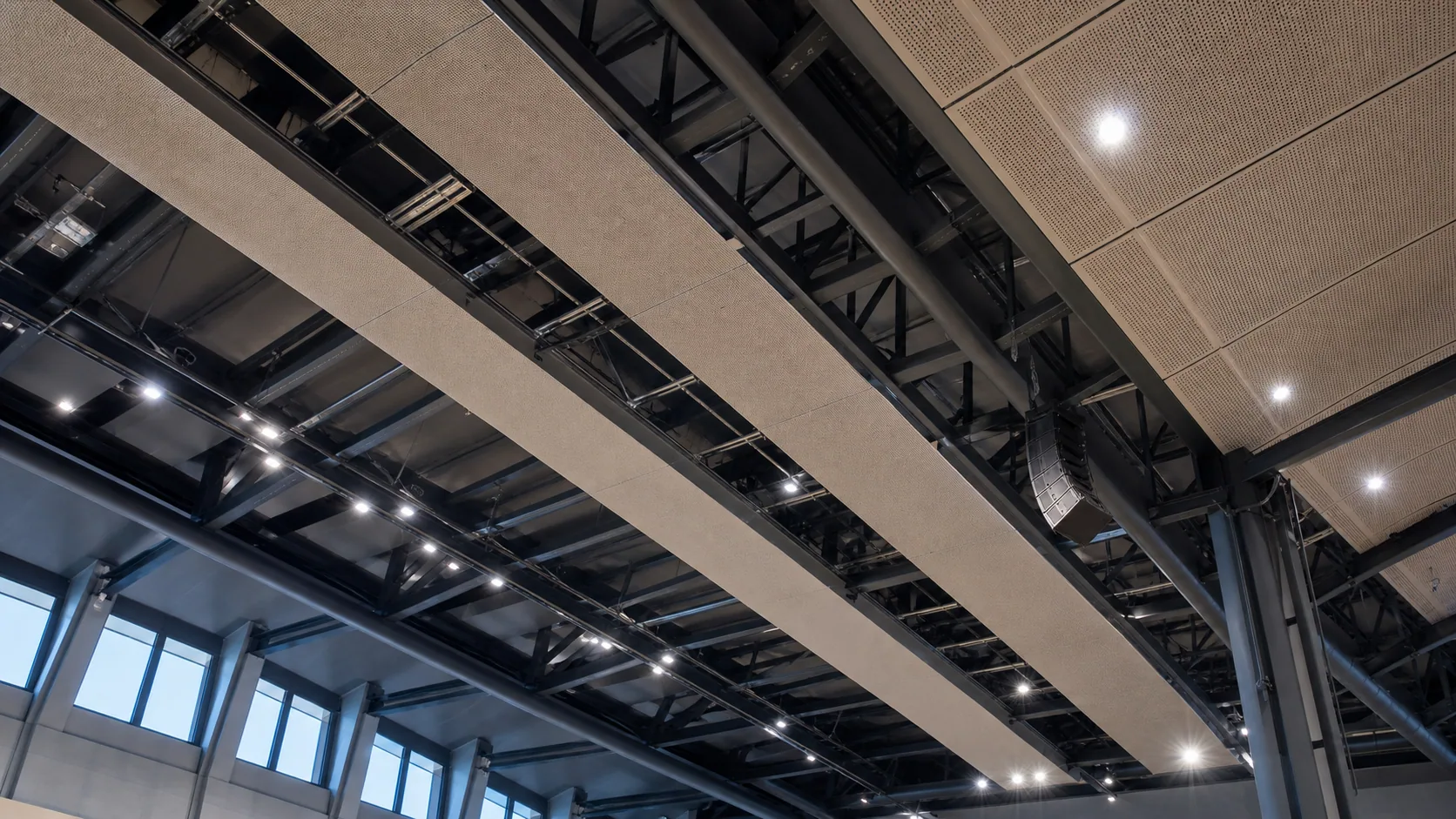Gym Stadium roof acoustic system